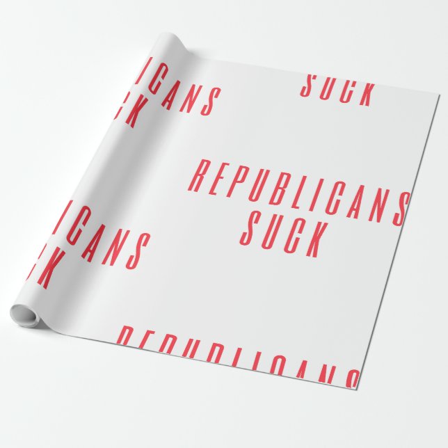 Papel De Presente Republicanos Suck! Citação Política Para Os Des Li (Desenrolado)