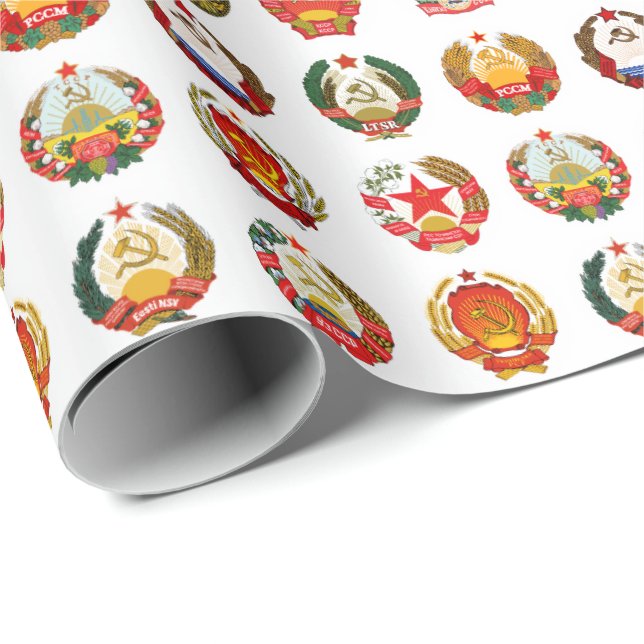 Papel De Presente Repúblicas da União Soviética (Ponta do rolo)