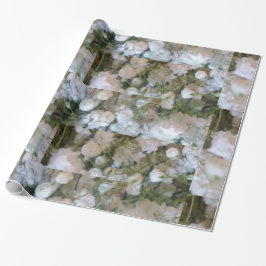 Papel De Presente Respiração do Bebê Branco