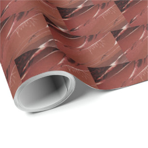 Papel De Presente Retângulo Vermelho Escuro