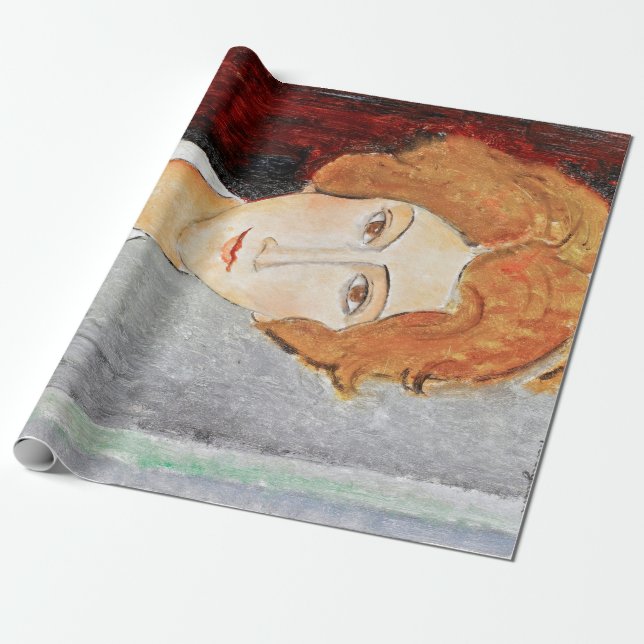 Papel De Presente Retrato da Mulher, Modigliani (Desenrolado)
