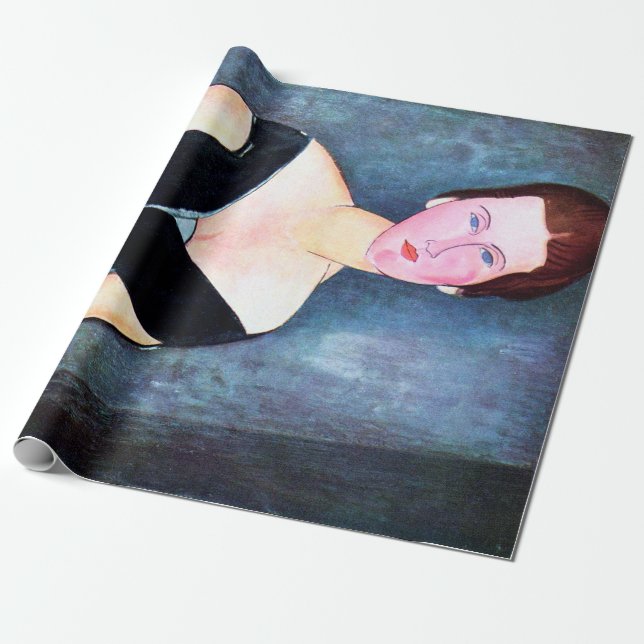 Papel De Presente Retrato de Mulher, Modigliani (Desenrolado)