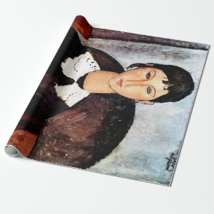 Papel De Presente Retrato do Colar Branco, Modigliani