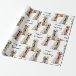 Papel De Presente Retribeadores de ouro com Pescoços