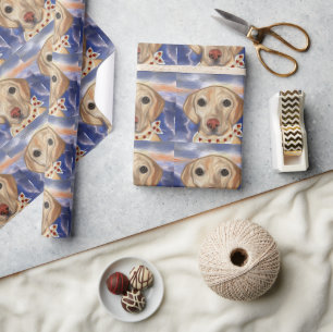 Papel De Presente Retriever Labrador   