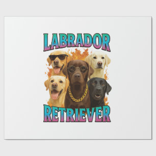 Papel De Presente Retriever Labrador 