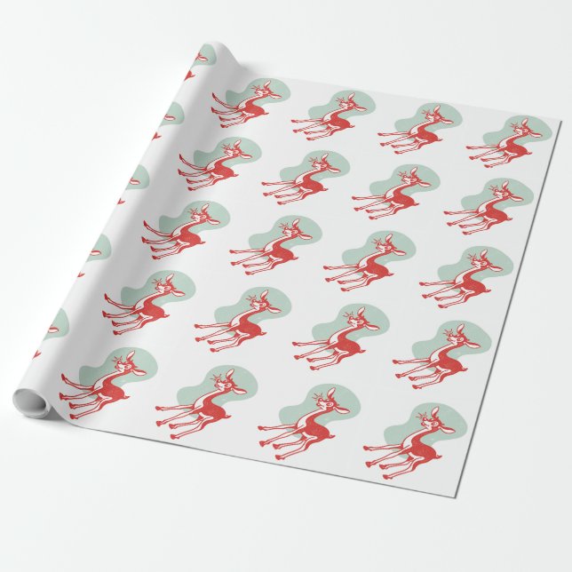 Papel De Presente Retro (Desenrolado)