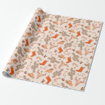 Papel De Presente Retro Boho Western Christmas Desert Cactus Pattern<br><div class="desc">Retro Boho Western Western Christmas Desert Cactus — Papel de Aperfeiçoamento de Padrão</div>