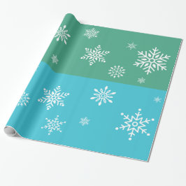 Papel De Presente Retro - Flocos de neve