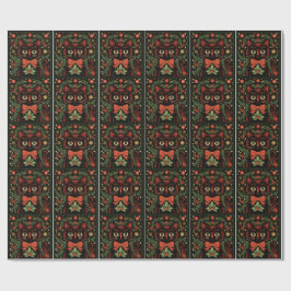 Papel De Presente RetroXmasCat 