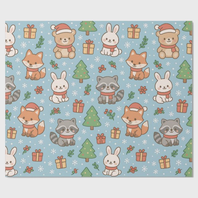 Papel De Presente Réveillon na floresta (Aberto)