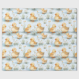Papel De Presente Revelação de Gênero do Chá de fraldas Primavera de