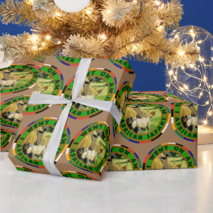 Papel De Presente Rhino Mãe e Calf African Safari Wrappaper