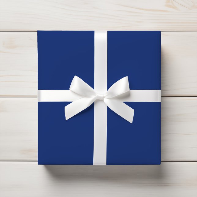Papel De Presente Rich Profundo Denim Real Solid Azul (Criador carregado)