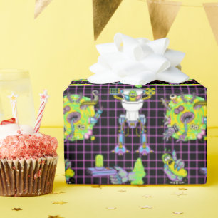 Papel De Presente RICK E MORTY™   Padrão do Portal de Rick de picles