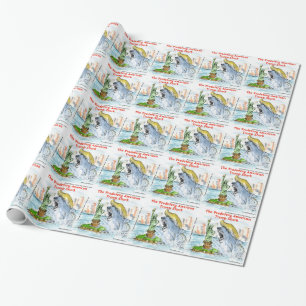 Papel De Presente Rick London Engraçado Trump Tubarão