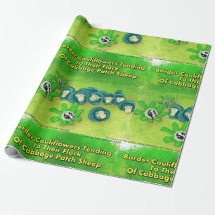 Papel De Presente Rick London Funny Border Collie Flower Comic