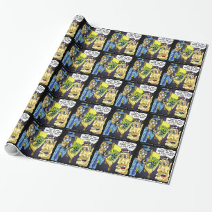 Papel De Presente Rick London Pássaro Criminoso Engraçado Risco de V