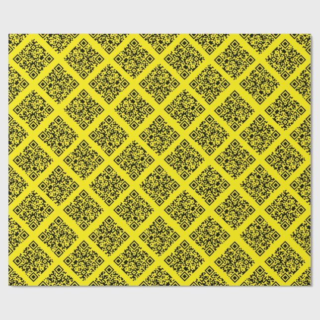 Papel De Presente Rickroll Wrapping Paper in black (Aberto)