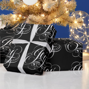 Papel De Presente Rico de Natal - Joy Chalk Calliographic Lettering