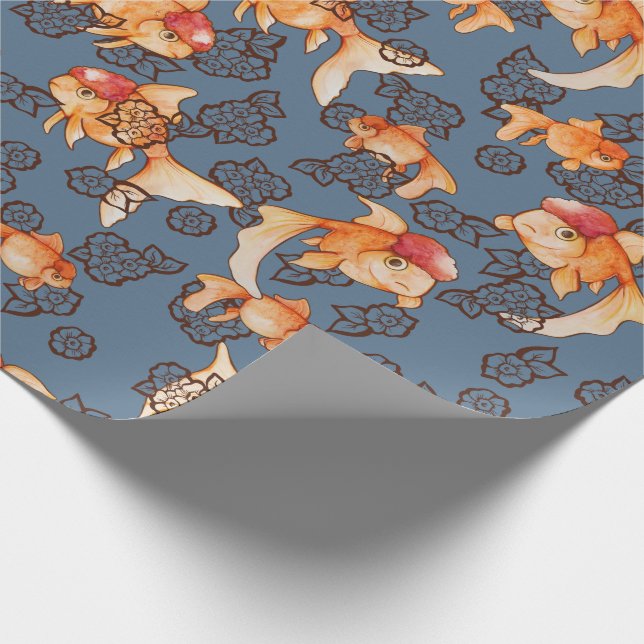 Papel De Presente Rico Oranda Goldfish (Ponta)