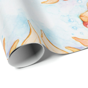 Papel De Presente Rico Oranda Goldfish