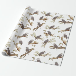 Papel De Presente Rindo Kookaburra - Pássaro Australiano Eucalyptus