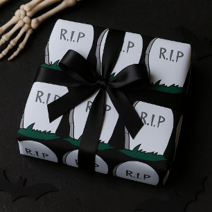 Papel De Presente RIP Gravestone