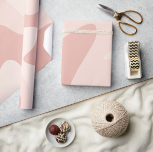 Papel De Presente Ripples Fluindo Rosa