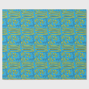 Papel De Presente Riscas Amarelas