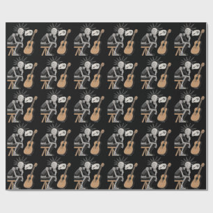 Papel De Presente Robô de Música Confuso
