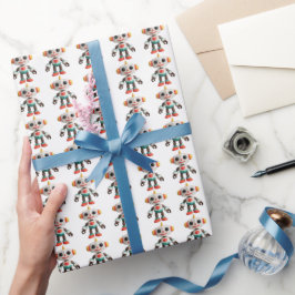 Papel De Presente Robôs Crianças Personalizáveis