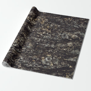 Papel De Presente Rock castanho