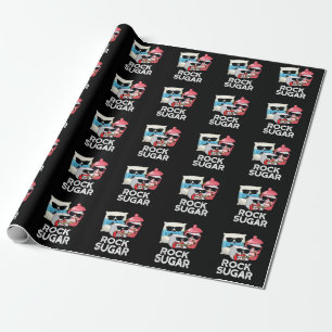Papel De Presente Rock Sugar Funny Comida Pun Dark BG