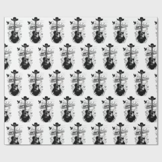 Papel De Presente Rockabilly Wrapping, Johnny Cash Theme Gift