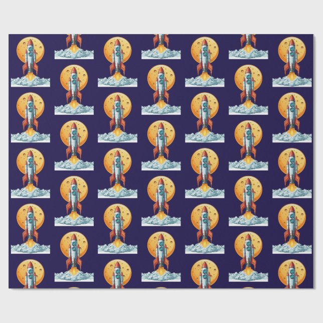 Papel De Presente rocket (Aberto)