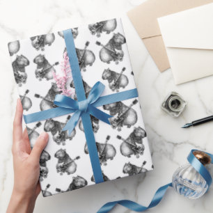 Papel De Presente Rockstar Capybara