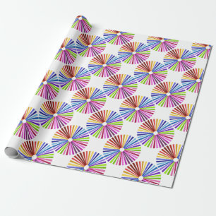 Papel De Presente Roda arco-íris