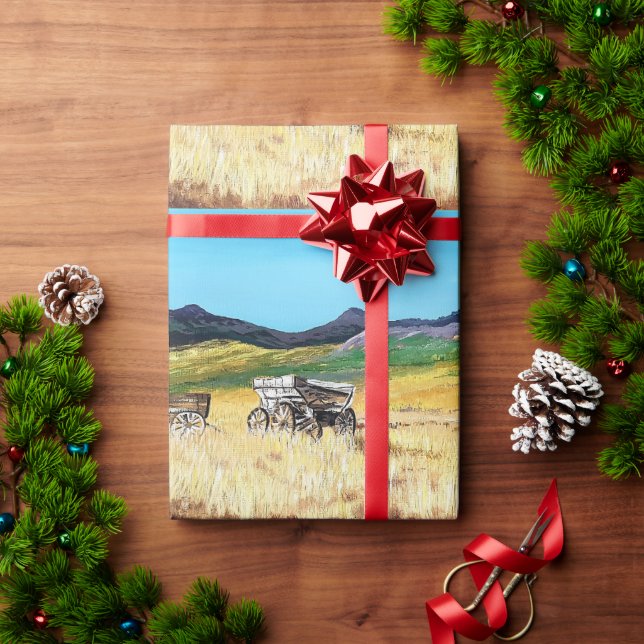 Papel De Presente Rodas de Vagão (Presente de Natal)