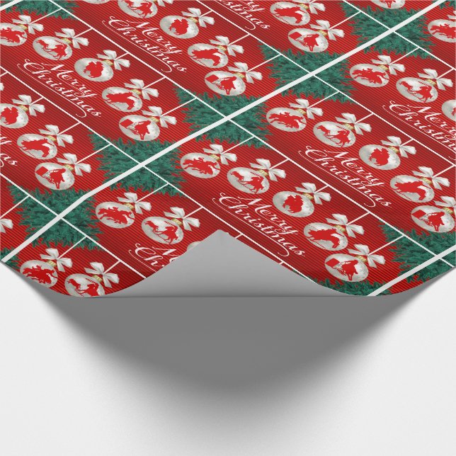 Papel De Presente Rodeio Ornaments Felry Christmas Gift Wrap (Ponta)