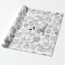 roissants paris frança, rabisco francês da moda