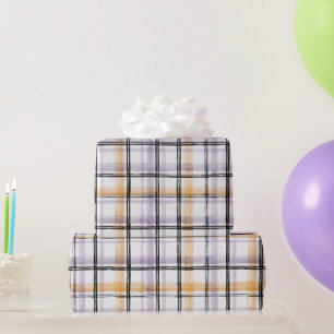 Papel De Presente Rojas Listras Preto Laranja Creme Aniversário