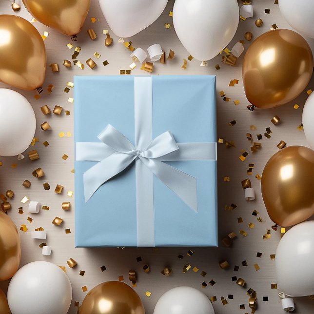 Papel De Presente Roll de papel de enrolamento azul suave (Criador carregado)