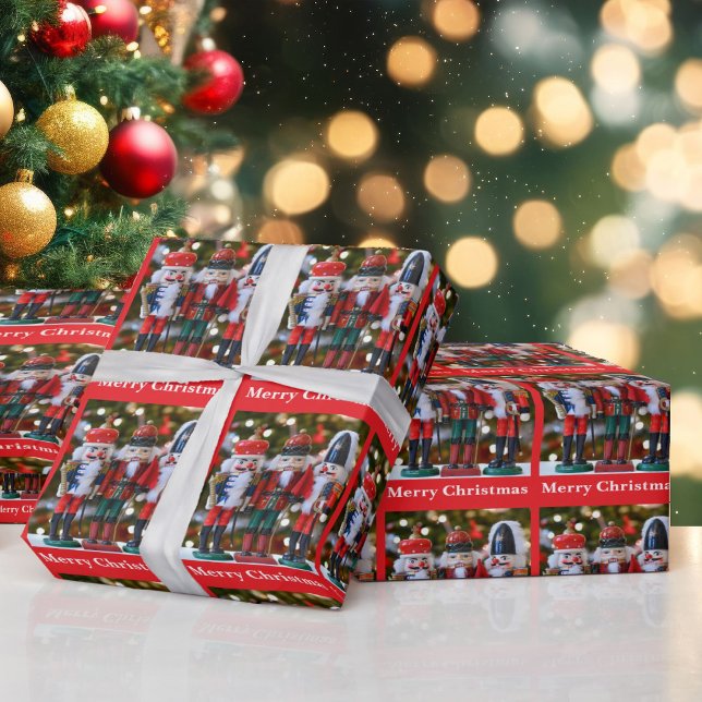 Papel De Presente Rolo de Natal ou de Boas Festas do Quebra-Nozes (Criador carregado)