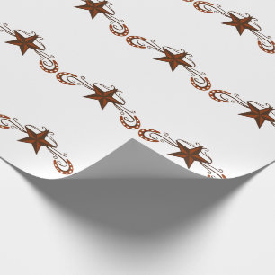 Papel De Presente Rolo em ferradura da estrela