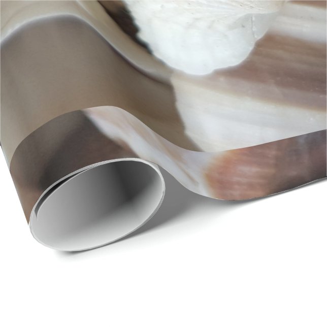 Papel De Presente Romântica Marinha Tropical Exótica Prateleira Amor (Ponta do rolo)