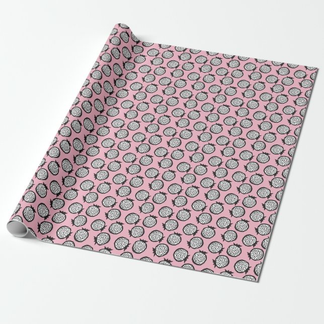 Papel De Presente Romegranato Moderno: Estilo sem costura Abstrato (Desenrolado)