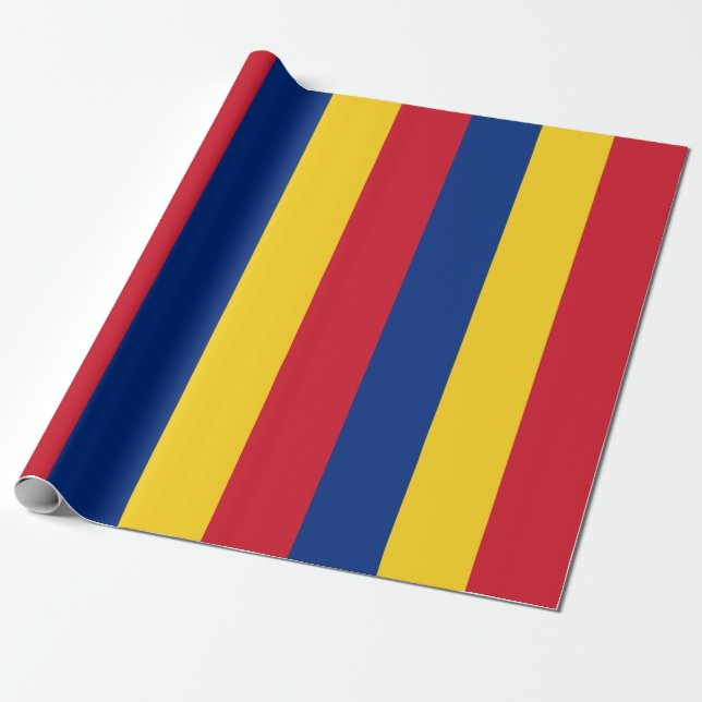 Papel De Presente Romênia (Desenrolado)