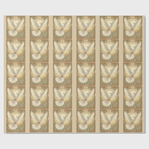 Papel De Presente Rompantemente Saudosa Pomba da Paz 