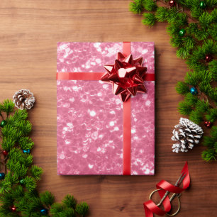 Papel De Presente Rosa claro rosa falso brilho glitter